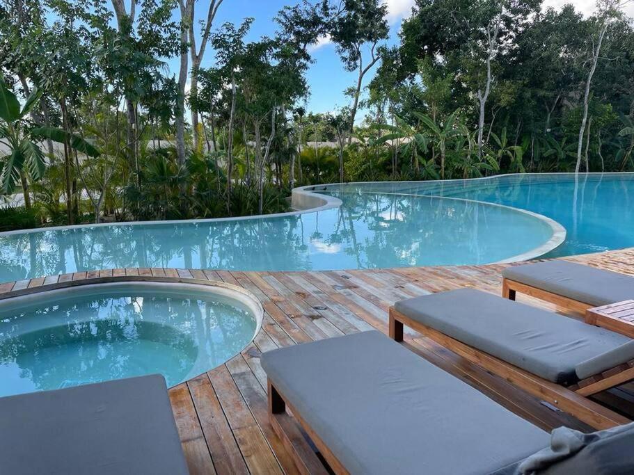 Loft En Aldea Zama Appartement Tulum Pueblo Buitenkant foto